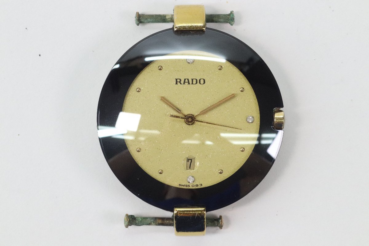 RADO ラドー 129.4075.4N クォーツ デイト 4P 腕時計 フェイスのみ 
