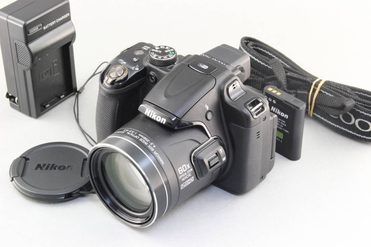 A+ (美品) Nikon ニコン COOLPIX P600 ブラック 初期不良返品無料 領収