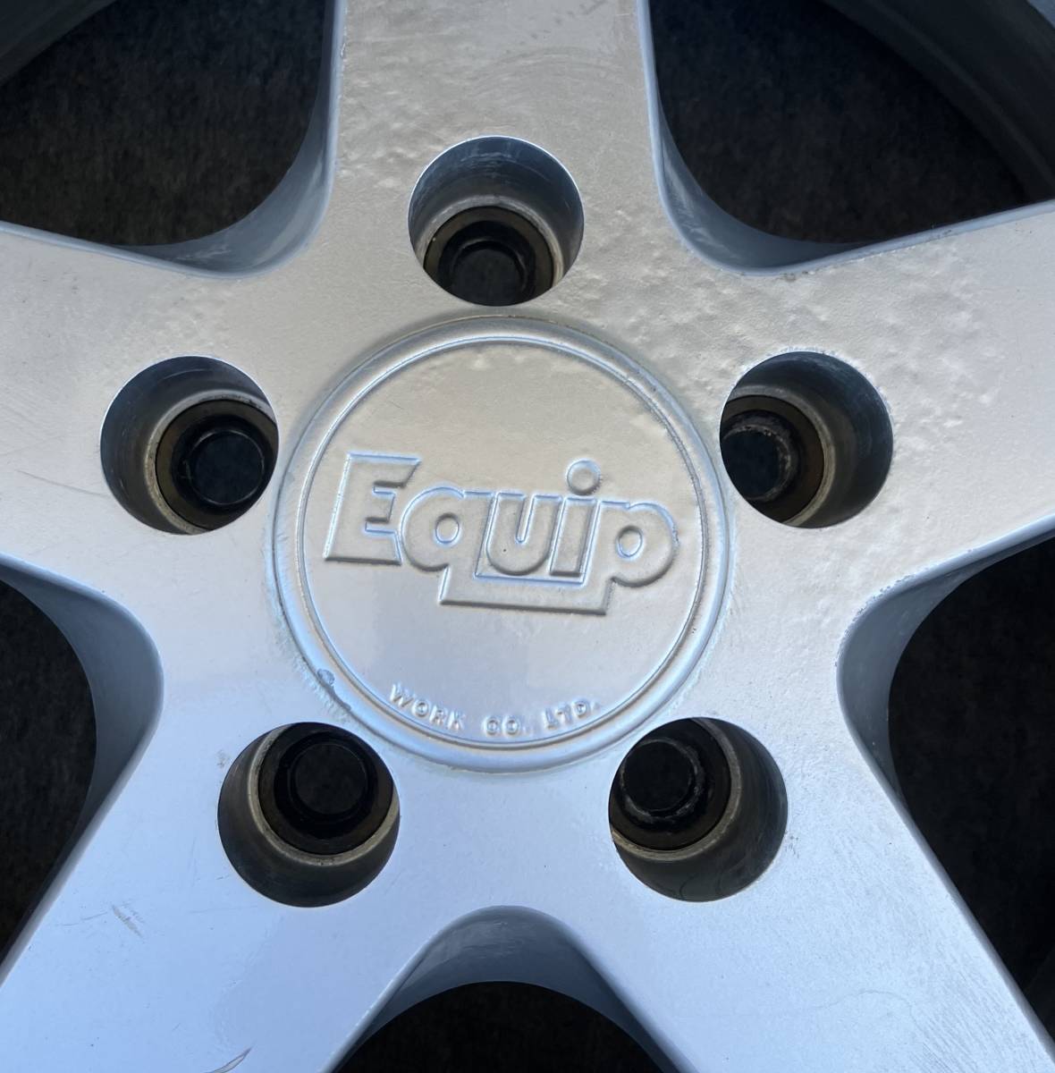work Equip 16inch 当時もの希少角リム 8J-9 , 9J-9 WORK ワーク エクイップ EQUIP 03 3ピースホイール 9J-15