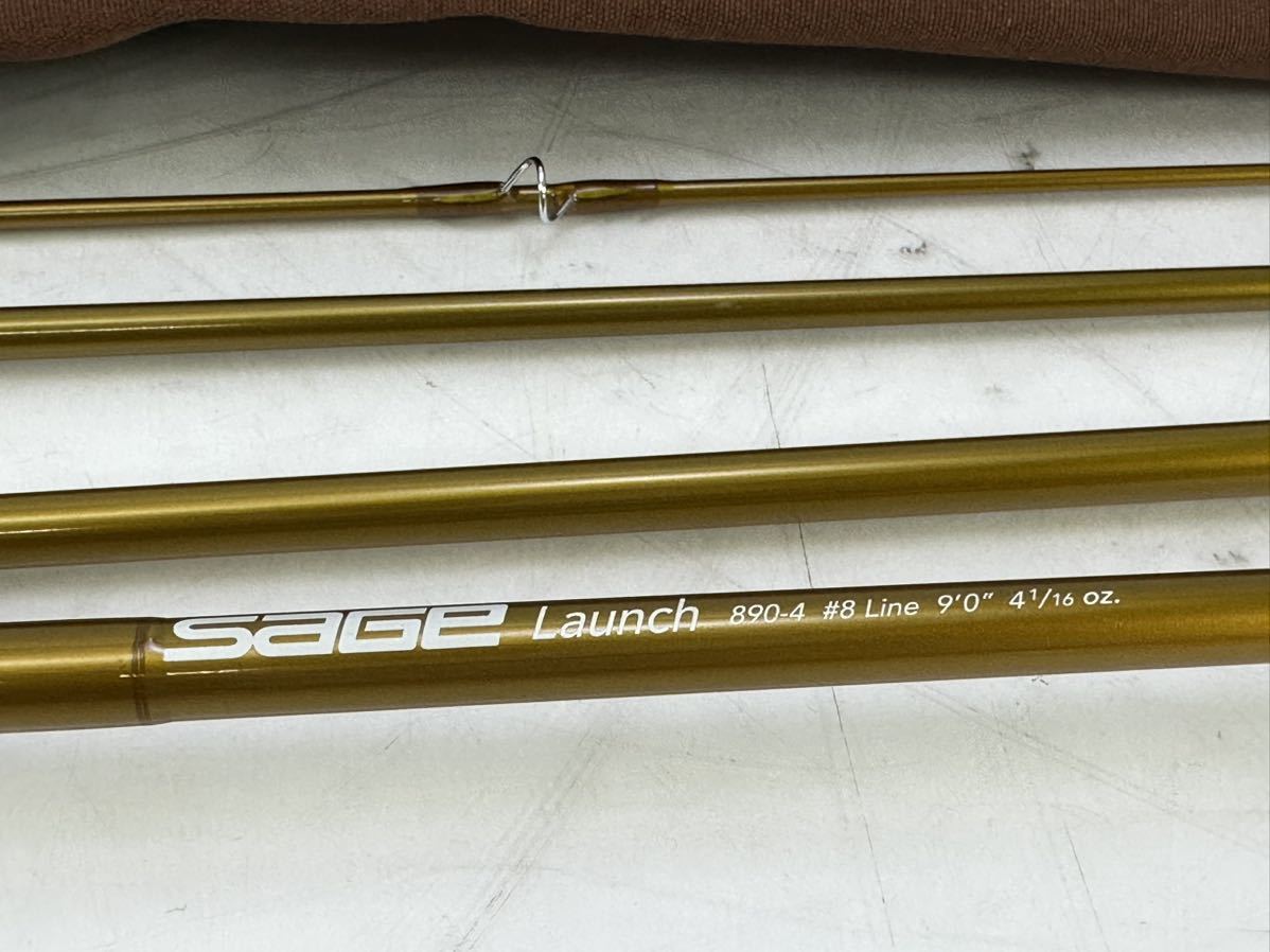 SAGE セージ フライロッド Launch 890-4 #8 Line 9.0” ケース付き （＃1025