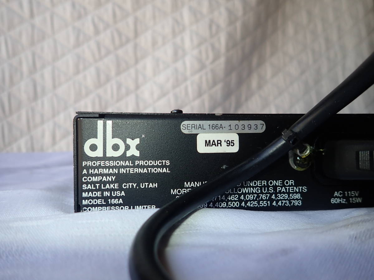 166A dbx コンプレッサー 0 B10873817 通販 dbx コンプレッサー