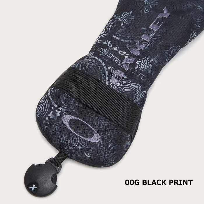 【定価4，400円】オークリー ゴルフ ヘッドカバー (FOS901461-2023 00G BLACK PRINT) OAKLEY UT COVER 17.0 新品値札付き【OAKLEY正規品】