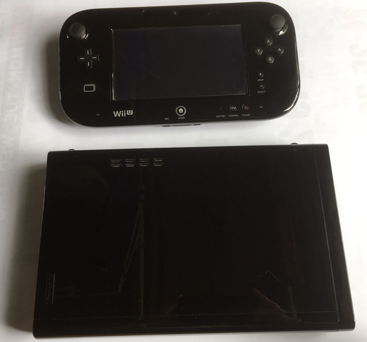 任天堂 ニンテンドー Wiiu本体セット クロ 32GB 初期化済 動作確認済 
