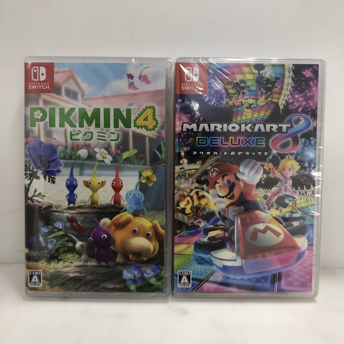 新品・未開封 2本セット ピクミン4  マリオカート8 デラックス 1円～】Nintendo Switch スイッチソフト 2本セット ピクミン4 マリオ