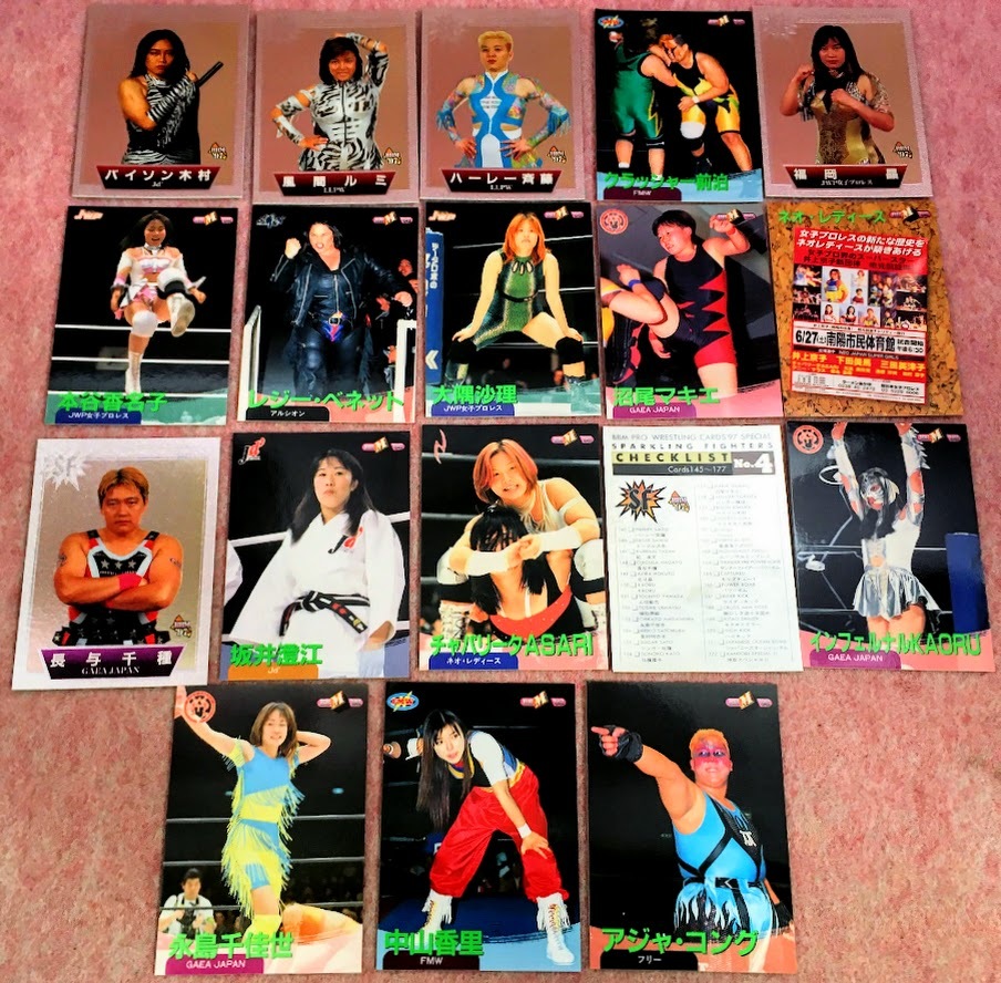 送210円 1998年当時物 BBM 女子プロレスラー トレーディングカード 