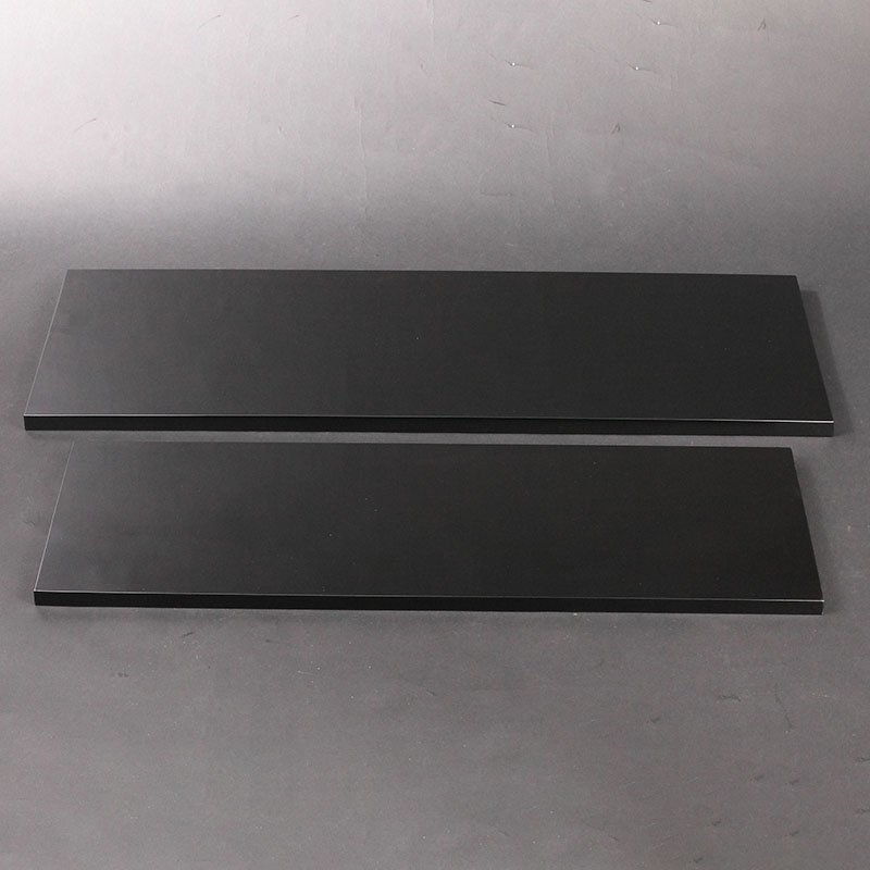 【深和】近藤道恵 黒塗長板（大小） 共箱