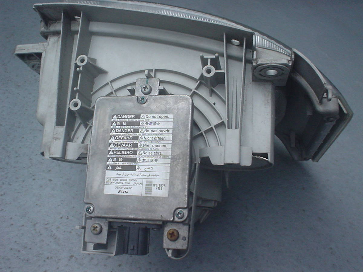 ■綺麗!! 破損無!! 動作確認済!! いすゞ フォワード ギガ 左側 HID ヘッドライトAssy バラスト付 車検OK イスズ ライト _7