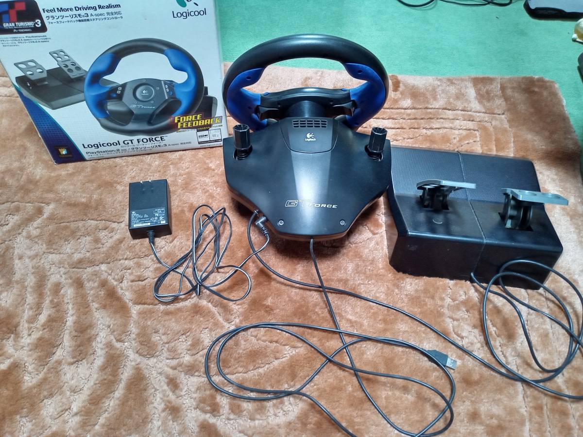 Windows11 Logicool GT FORCE PS2 Playstation2対応グランツーリスモ3 