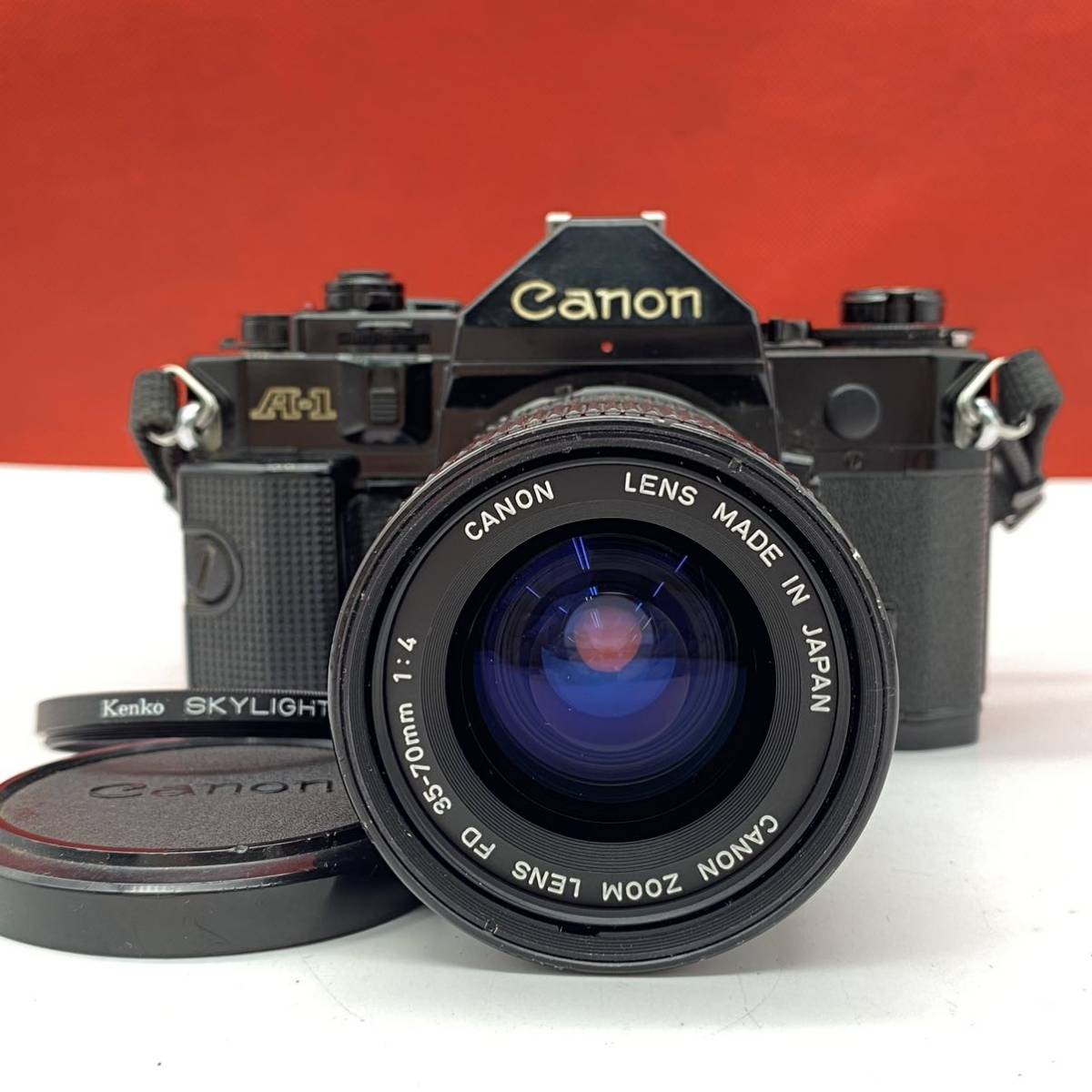 ◇A Canon A-1 フィルムカメラ 一眼レフカメラ ブラック ZOOM LENS FD