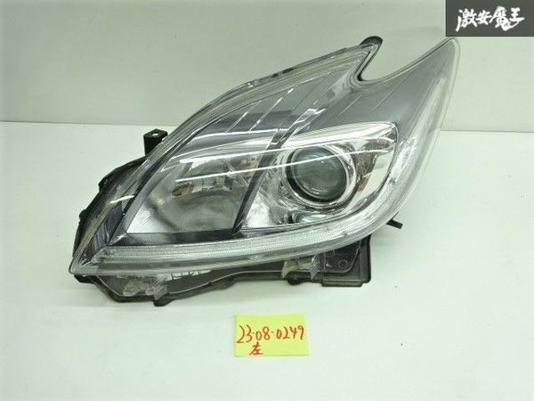 30プリウス　後期純正ヘッドライト トヨタ 純正 ZVW30 プリウス 後期 HID ヘッドライト ヘッドランプ