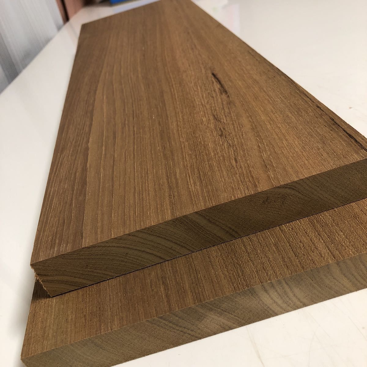  チーク 厚板 2枚セット 630&times;210〜190&times;26 100サイズ(チーク)｜売買されたオークション情報、yahooの商品情報をアーカイブ公開 - オークファン 板、シート