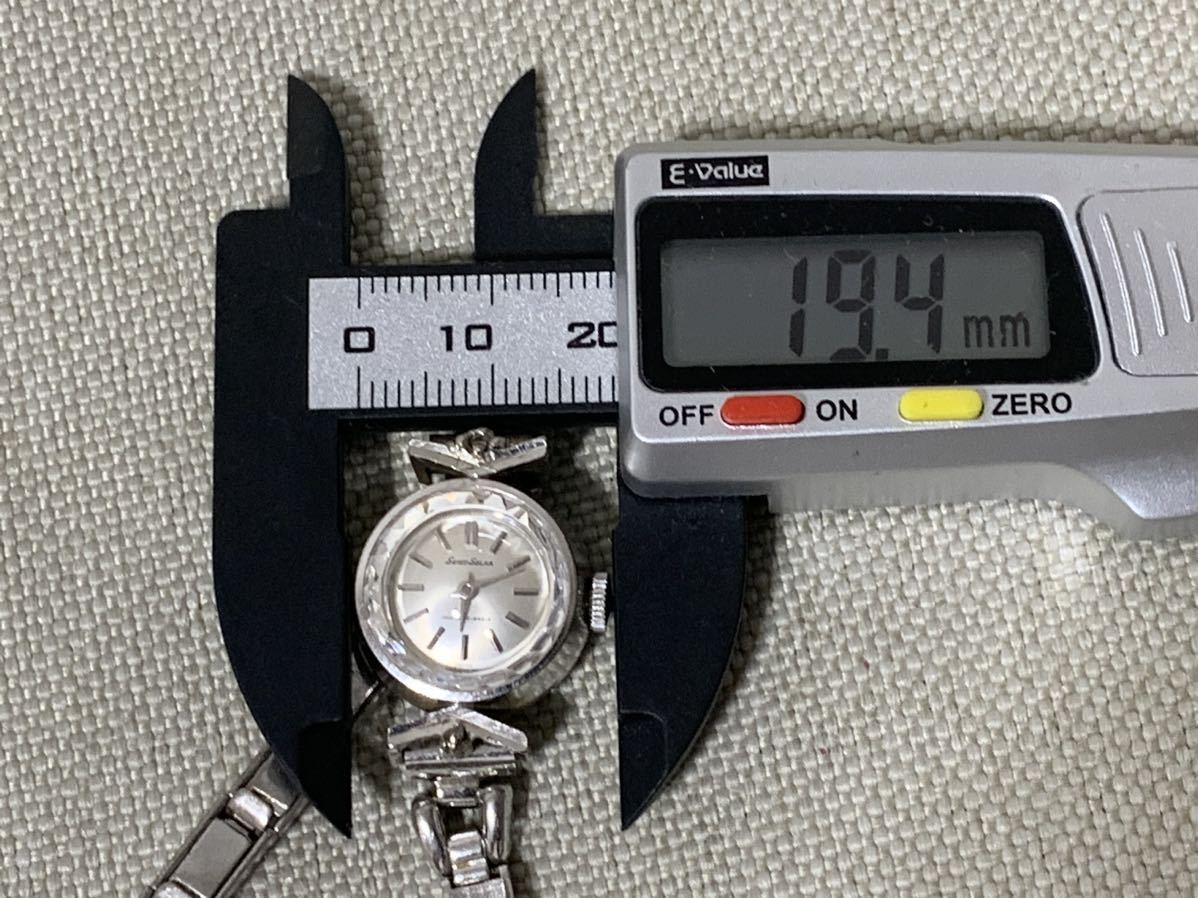 SEIKO 10-0110 腕時計 セイコー 手巻き レディース K14WG ホワイト
