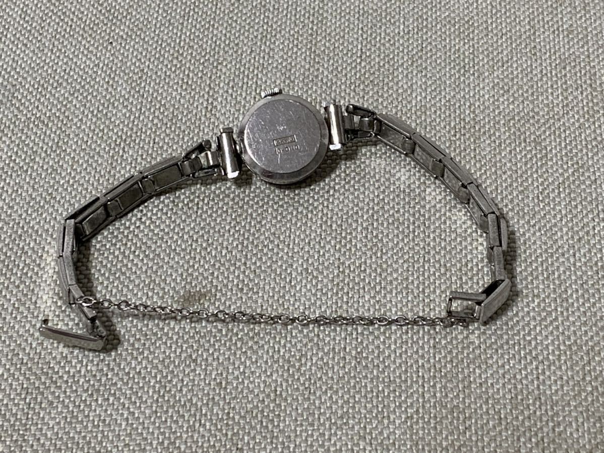 SEIKO 10-0110 腕時計 セイコー 手巻き レディース K14WG ホワイト