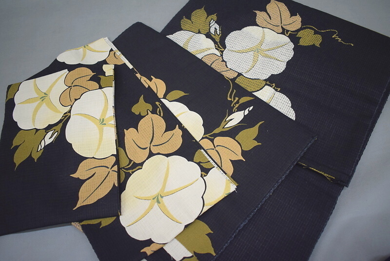 反物 浴衣 綿 中古 優品 反物a6g1m5新古品リサイクル品反物中古激安&frasl;練習用東京本染め 【凛々】14G　新古品 綿 ゆかた反物 8点組 浴衣反物　まとめ売り