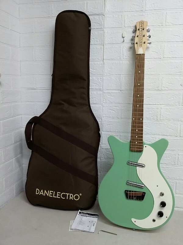 ソフトケース付き！Danelectro エレキギター ブラック DANELECTRO ダンエレクトロ エレキギター エレキ ギター ソフトケース