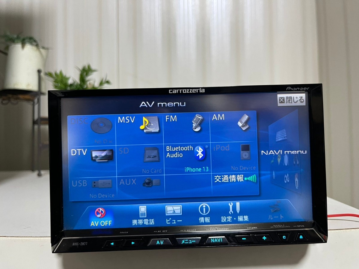 Pioneer カロッツェリア AVIC-ZH77/ジャンク/2012 カロッツェリア AVIC 