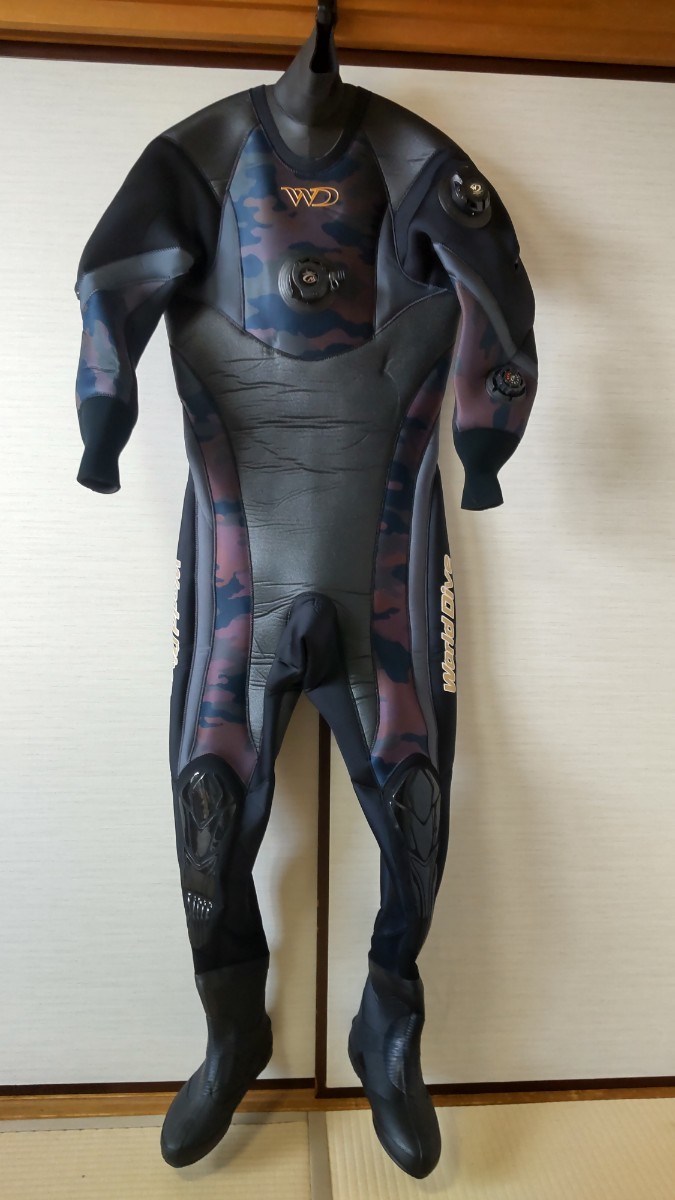 超美品】ワールドダイブ ドライスーツXDF16 177cm 75kg 27cm(ドライ  
