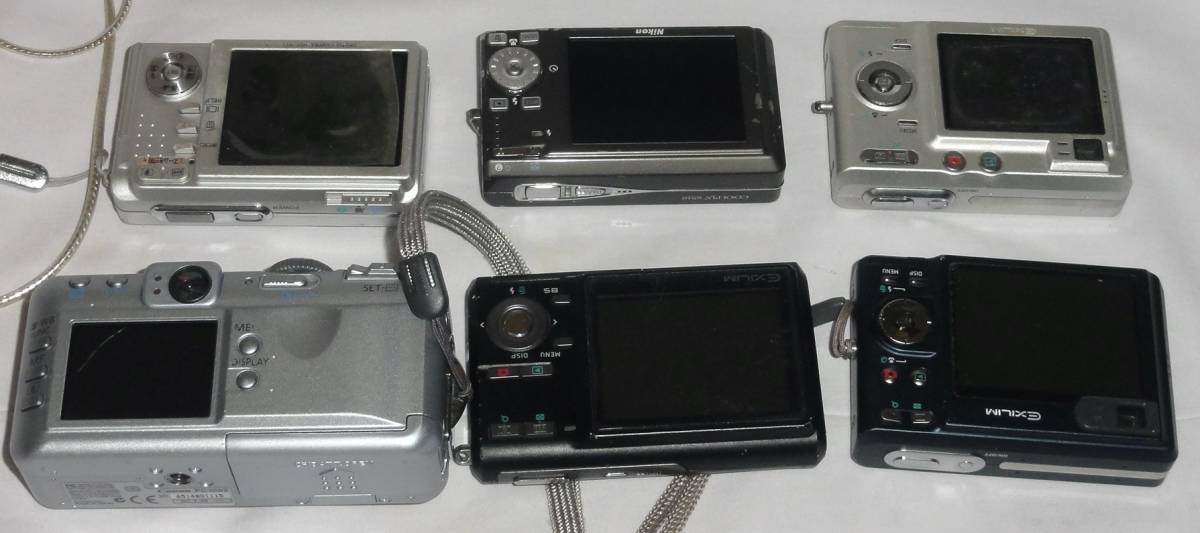 Nikon Casio Canon 3台セット CASIO EX-Z70/Z55/Z40/ HITACHI HDC-531/ Nikon S510/ Canon PC1033