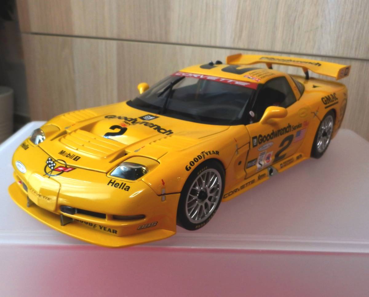 1&frasl;18 オートアート シボレー AUTO art オートアート 1/18 CORVETTE C5-R AUTOART 専用 ガラスケース 保管品 正規品