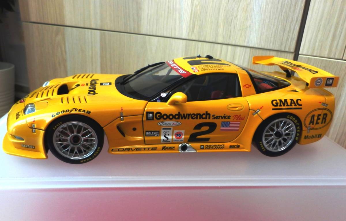 1&frasl;18 オートアート シボレー AUTO art オートアート 1/18 CORVETTE C5-R AUTOART 専用 ガラスケース 保管品 正規品
