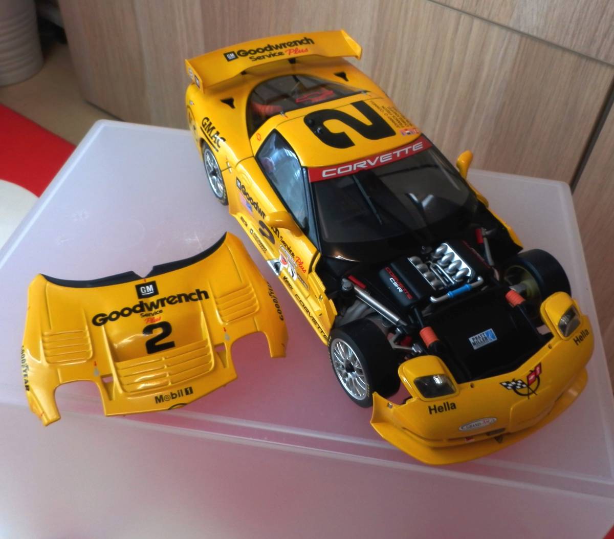 1&frasl;18 オートアート シボレー AUTO art オートアート 1/18 CORVETTE C5-R AUTOART 専用 ガラスケース 保管品 正規品
