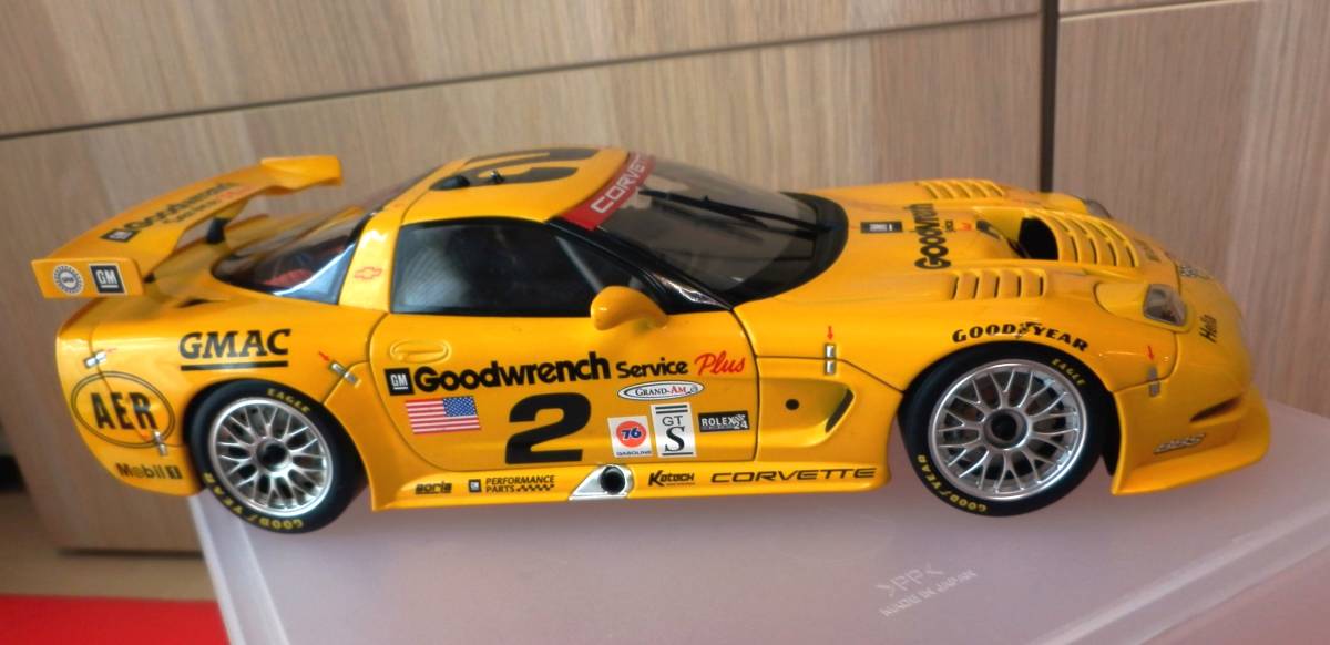 1&frasl;18 オートアート シボレー AUTO art オートアート 1/18 CORVETTE C5-R AUTOART 専用 ガラスケース 保管品 正規品