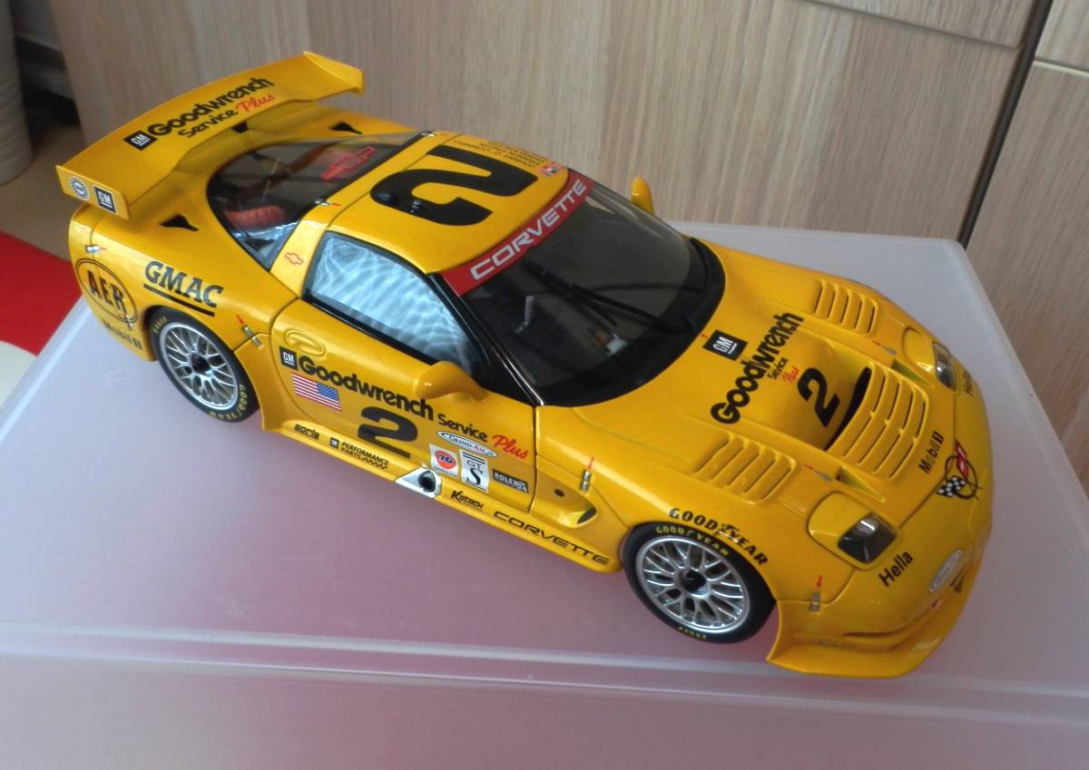 1&frasl;18 オートアート シボレー AUTO art オートアート 1/18 CORVETTE C5-R AUTOART 専用 ガラスケース 保管品 正規品