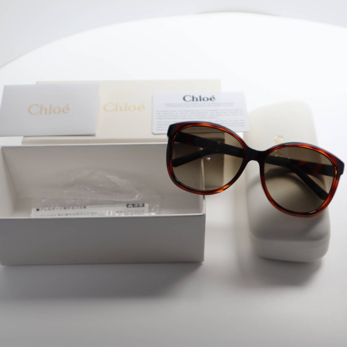 クロエ Chloe サングラス CE668SE 219 イタリア製 ケース付き 美品