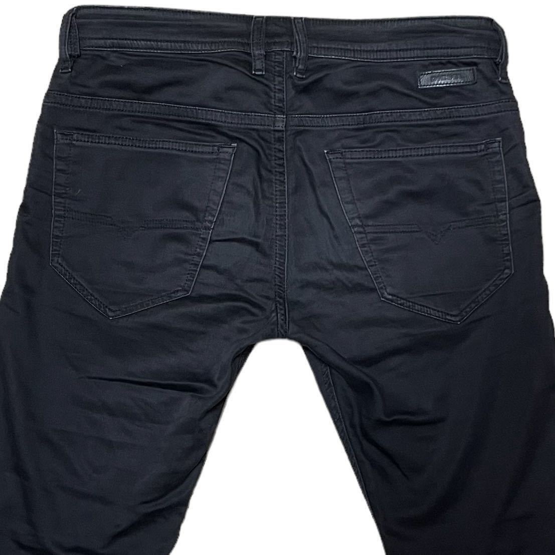 メンズ DIESEL ディーゼル THOMMER ジョグジーンズ W32 ブラック 黒 