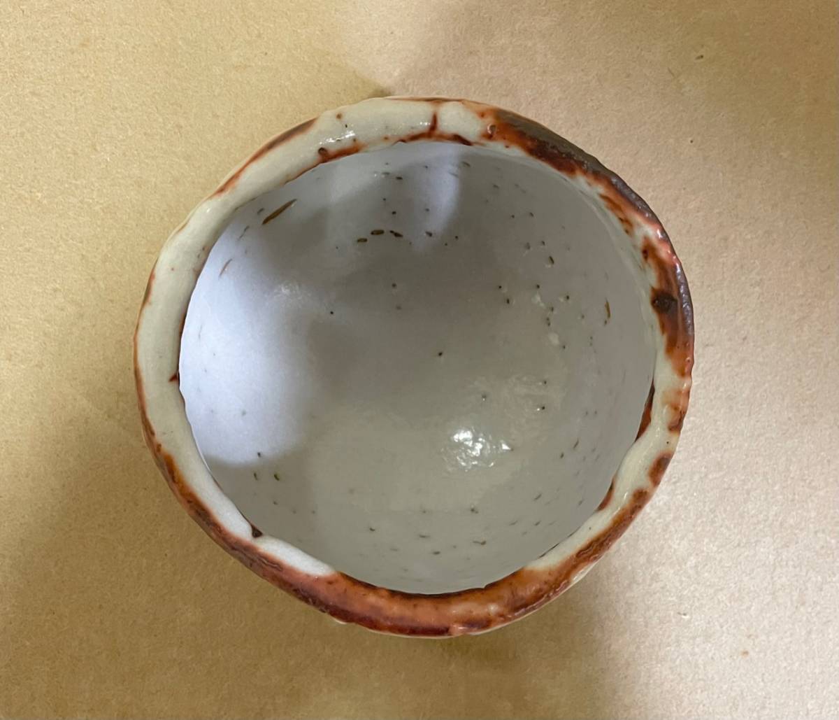 十三代 山口小左衛門 志野茶碗 共箱 共布 栞(志野)｜売買された
