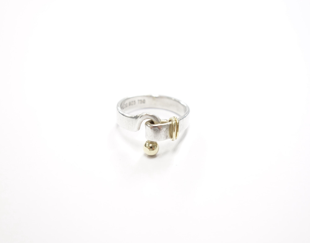 Tiffany & Co ティファニー ラブノット リング　指輪 925 18K 750 14号