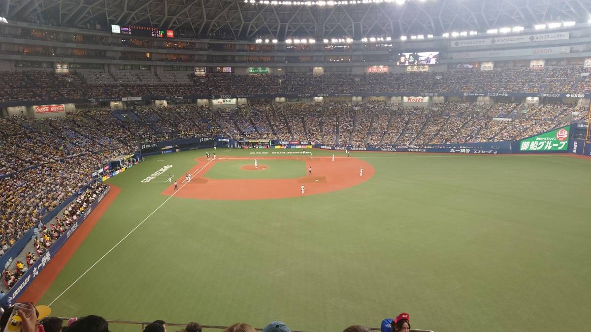 8月23日(水) 阪神対中日 京セラドーム大阪 上段ライト指定席 連番3枚
