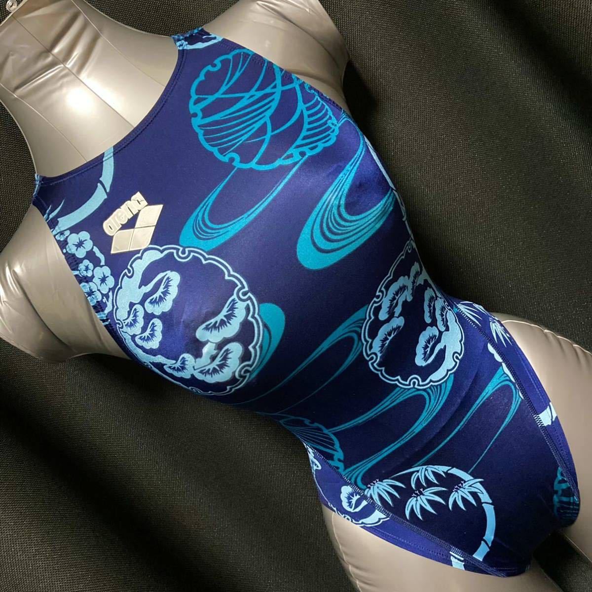 【美品】ARENA アリーナ競泳水着 和柄 金魚 白 ハイカット 美品】アリーナ ハイカット 競泳水着 Sサイズ ARN-4010W 初期NUX 和柄