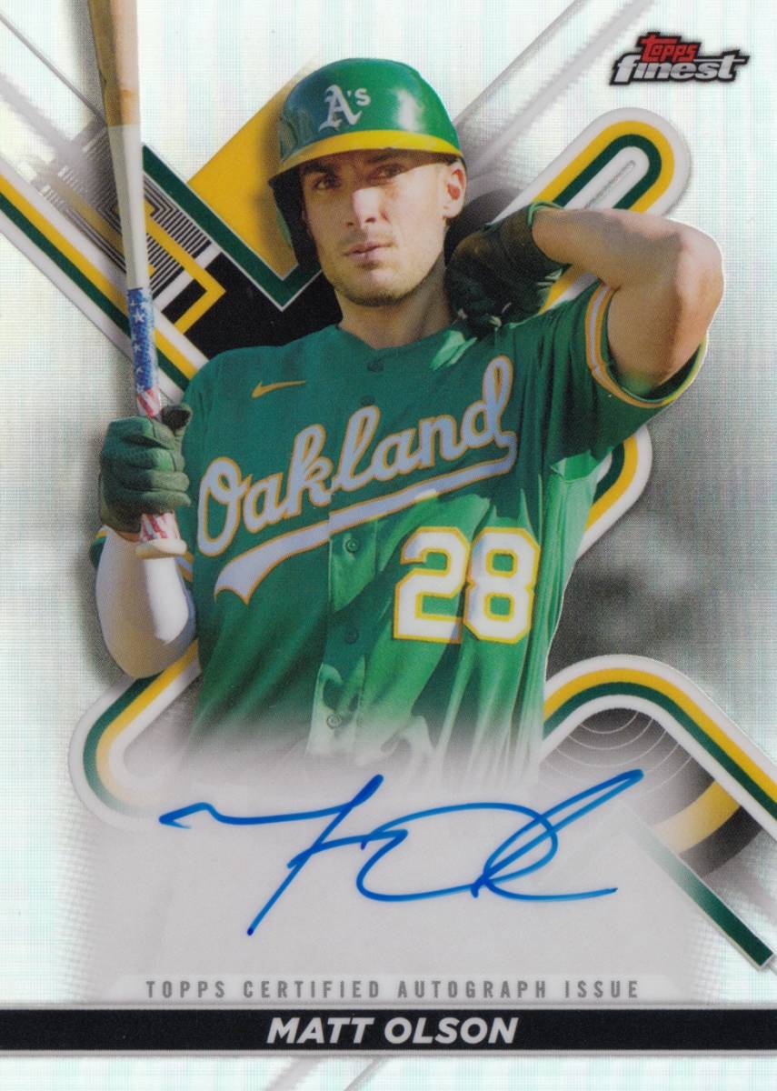 MATT OLSON】直筆サインカード 2022 TOPPS AUTO FINEST AUTOGRAPH 