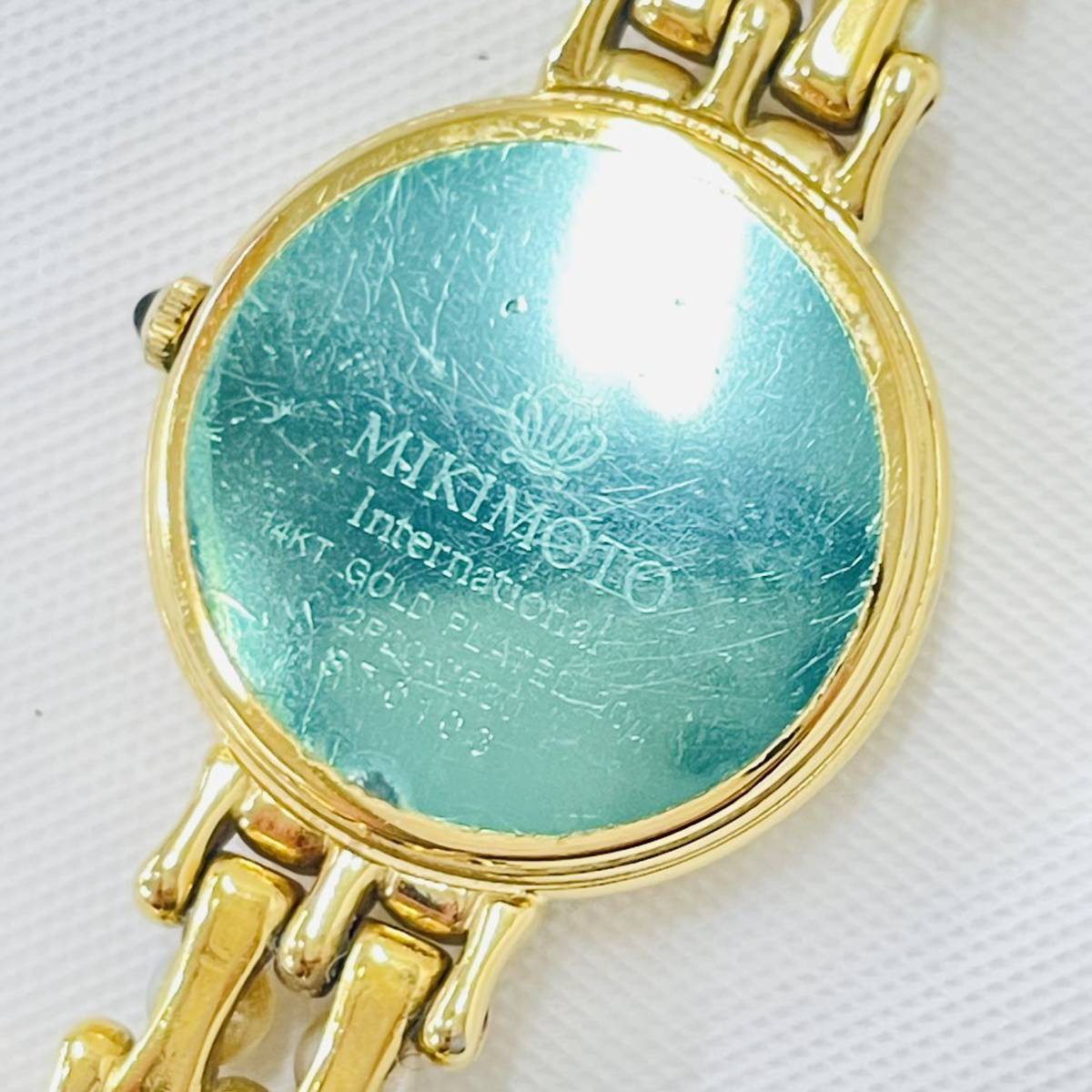 ○1円スタート MIKIMOTO ミキモト クォーツ 14KT GOLD PLATED パール 