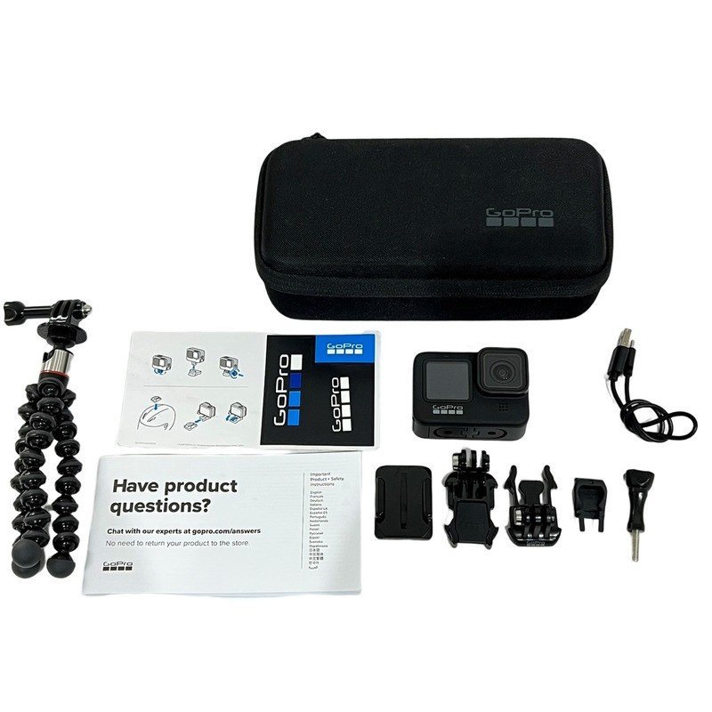 GoPro HERO9 Black ウェアラブルカメラ 5K CHDHX-901-FW 付属品完備 