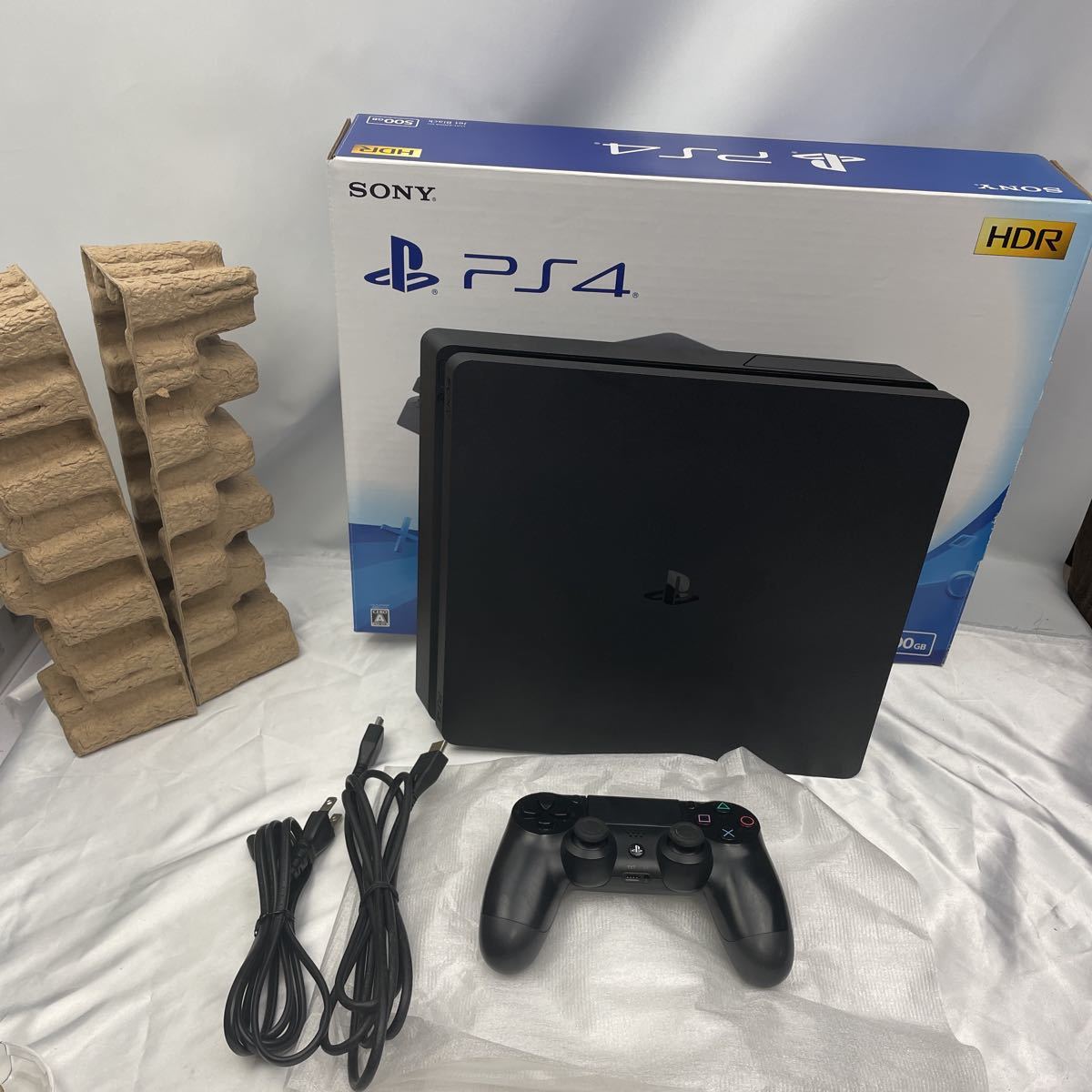動作確認済み PS4 本体 セット CUH 2200 ジェットブラック 封印シール