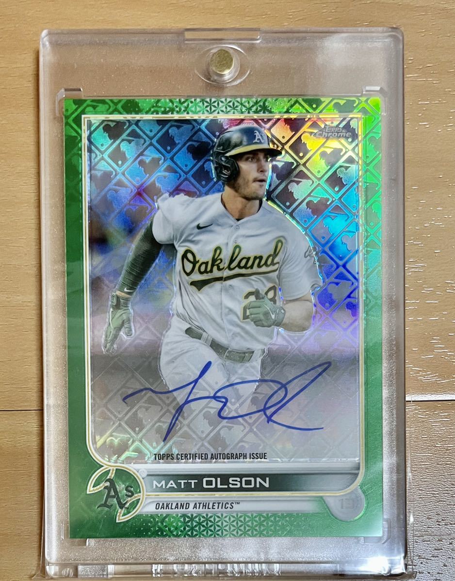 Matt Olson 】auto 直筆サインカード 99 シリ topps chrome 2022 
