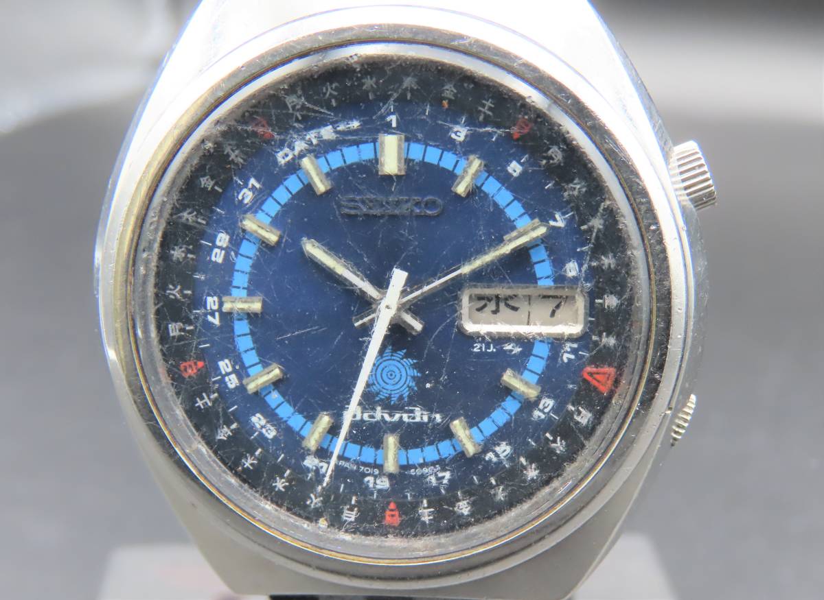 メンズ時計 希少 1円～! 稼動品☆正規品 SEIKO セイコー 7019-6050 アドバン 自動