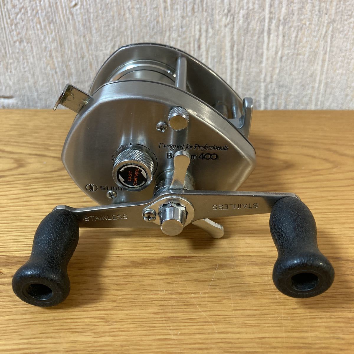 動作確認済】SHIMANO Bantam 400 オールドベイトリール 袋付 SHIMANO