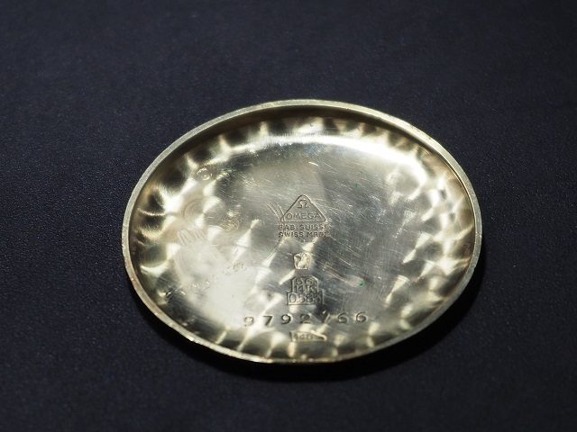 美品 14K 金無垢 Cal.26.5T3搭載 オメガ スモセコ 手巻き 1940年代製造