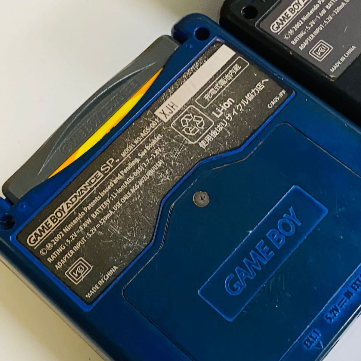 W-0033.現状ジャンク 箱無 GBA ゲームボーイアドバンスSP AGS-001