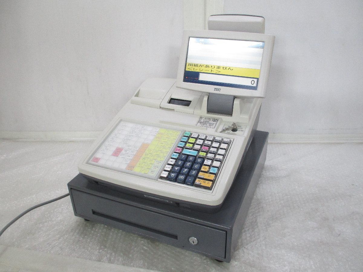 ★TEC 東芝テック 電子レジスター FS-2055 鍵付き 現状品 w8151