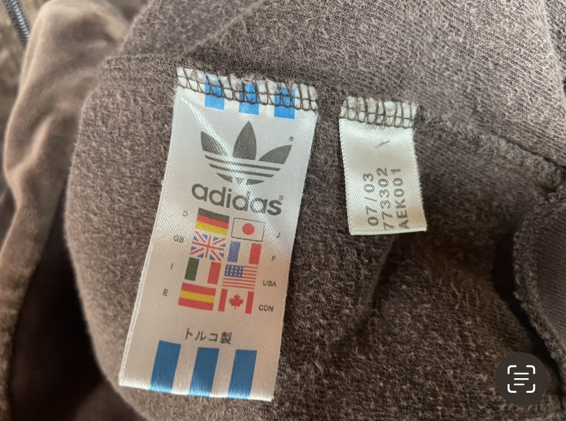 90's adidas japan トラックジャケット ベロア xo チャコールブラウン