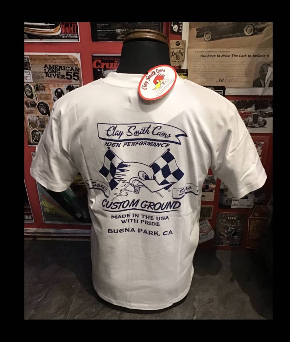 クレイスミス★新品★1712★Tシャツ【Lサイズ】白★CSY-1712★アメリカンロングリバー55★単車★クレイスミス★大阪★オリオンエース