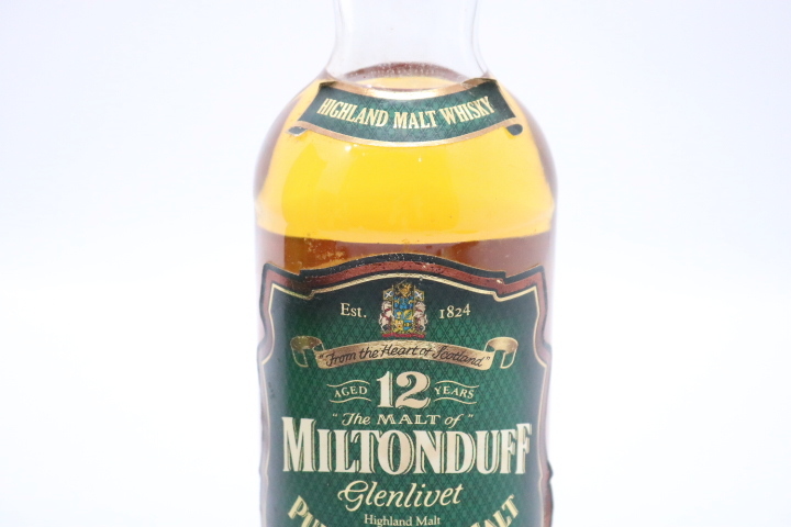 L2】 旧ボトル ミルトンダフ グレンリベット12年 正規品 箱付