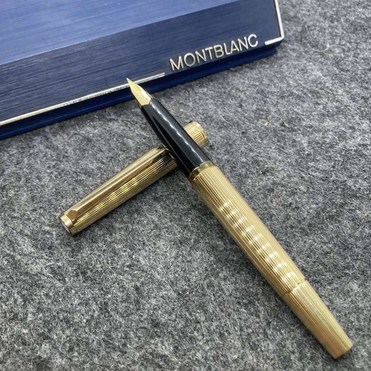 PE14□MONTBLANC モンブラン 万年筆 1246 ペン先 750 ゴールドカラー 