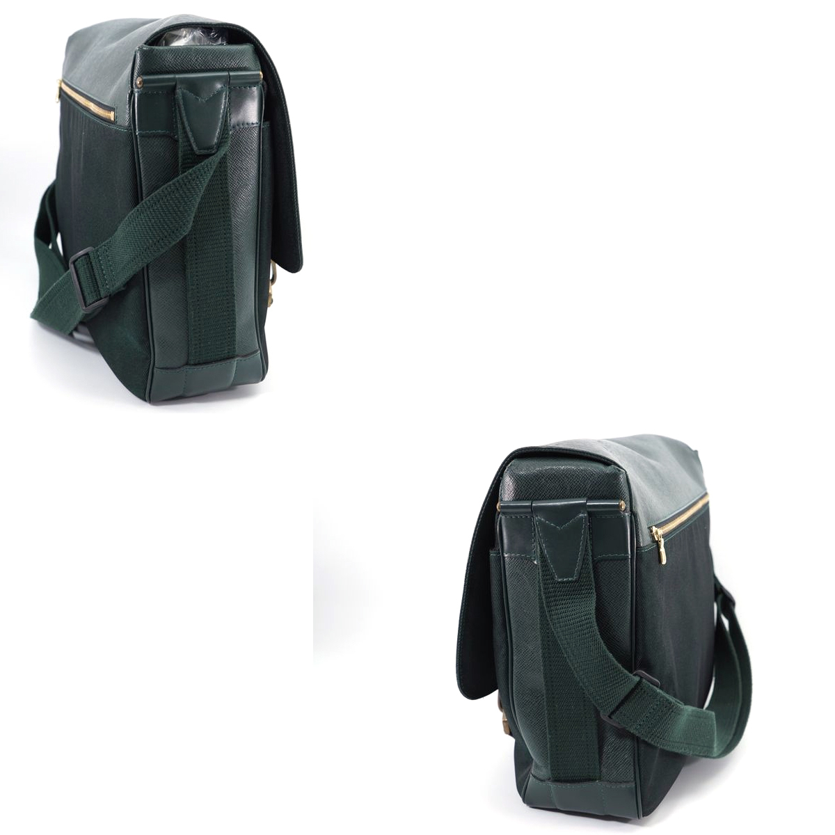 美品】Louis Vuitton タイガ デルスー ショルダーバッグ エピセア 深緑 