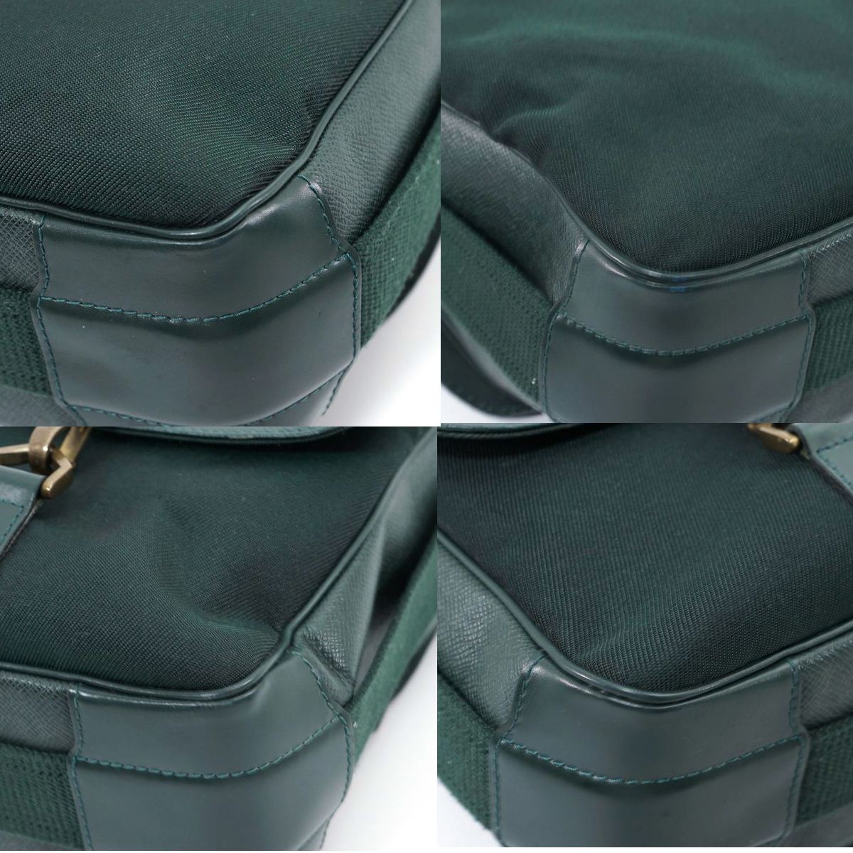 美品】Louis Vuitton タイガ デルスー ショルダーバッグ エピセア 深緑 