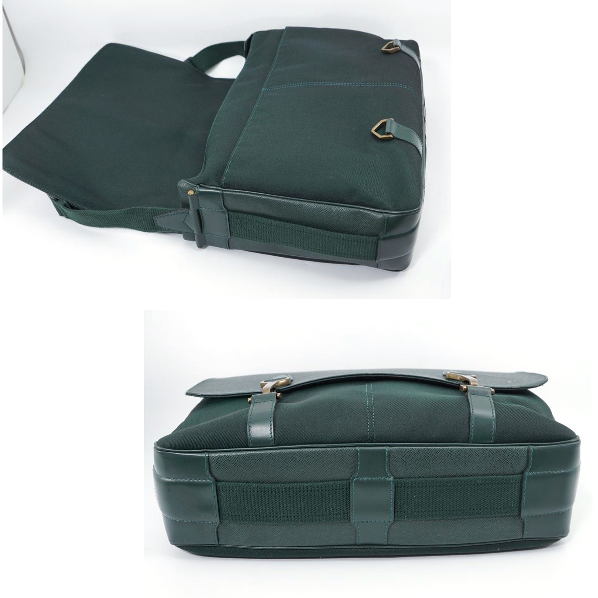 美品】Louis Vuitton タイガ デルスー ショルダーバッグ エピセア 深緑 